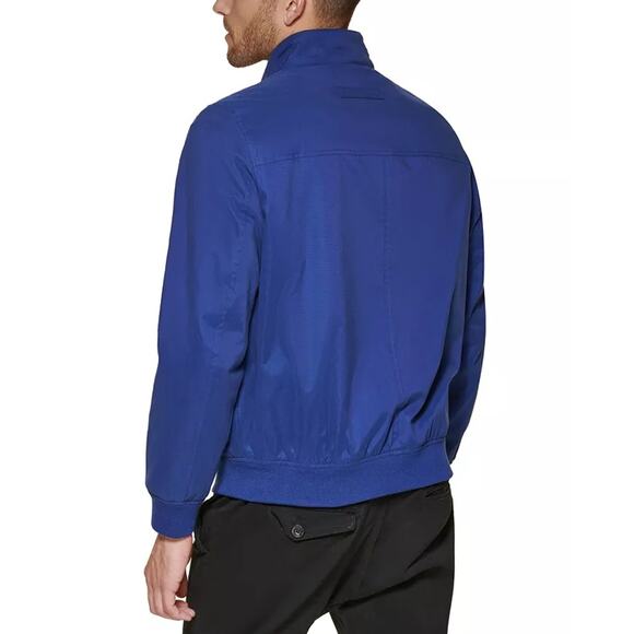 Club Room Men's Cobalt Blue Lightweight Water Resistant Bomber Jacket Size L - Picture 2 of 5